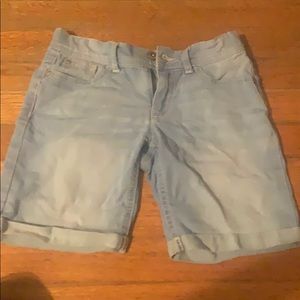 Blue jean shorts